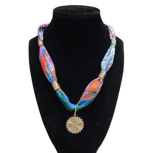 💙🔹️Gemelli 🔹️Colorful Pendant Scarf Necklace